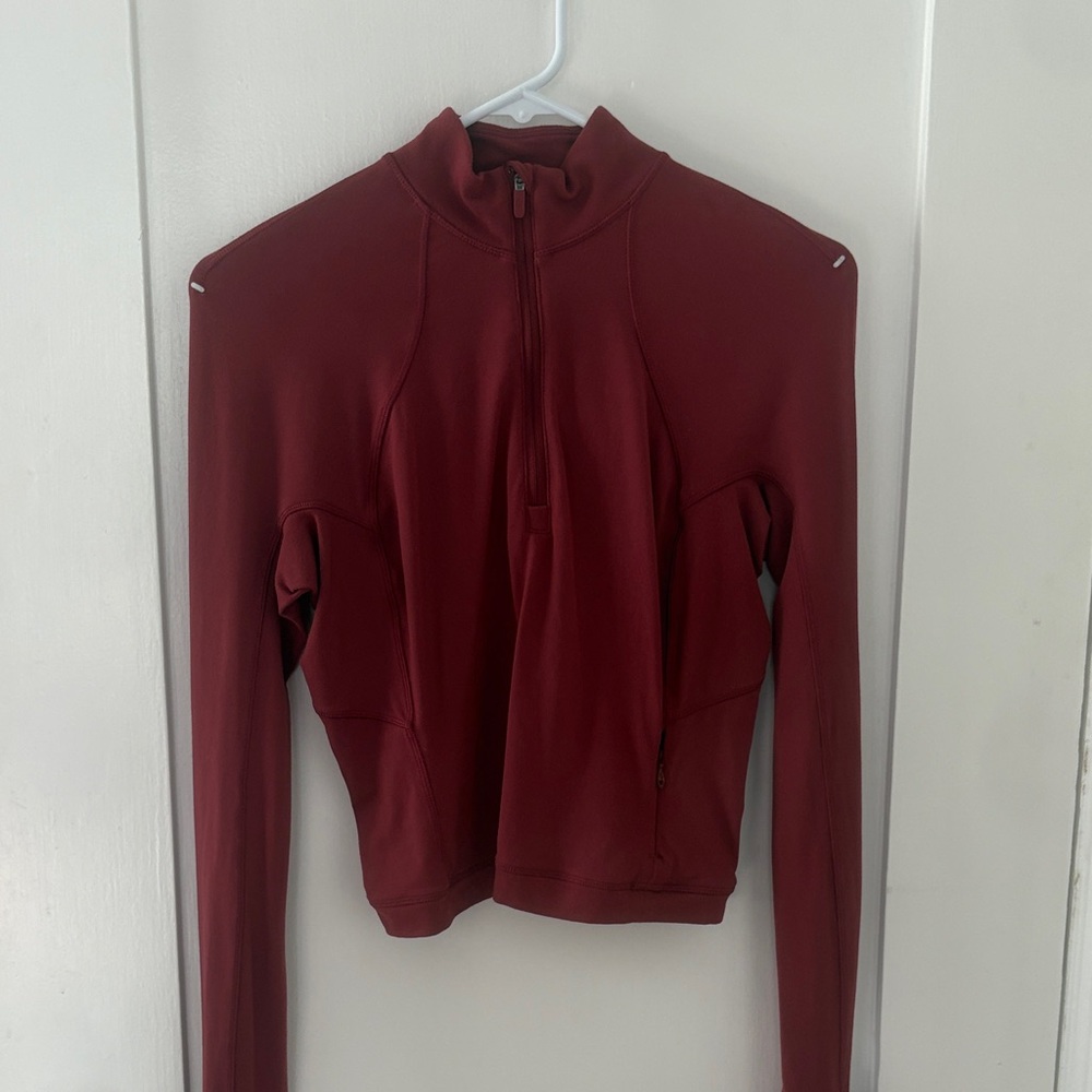 Lulu Lemmon Nulu Women's Red Long Sleeve Top